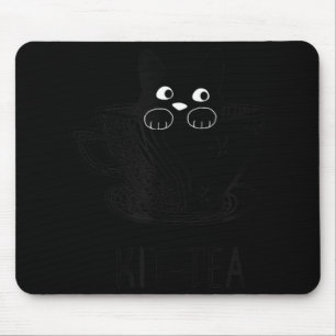 KitTea Cat Lover Cute and Roligt Black Cat Musmatta