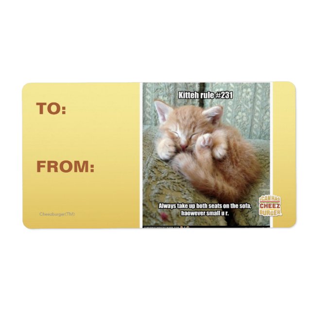 Kitteh-regel nr 231 fraktsedel (Framsidan)