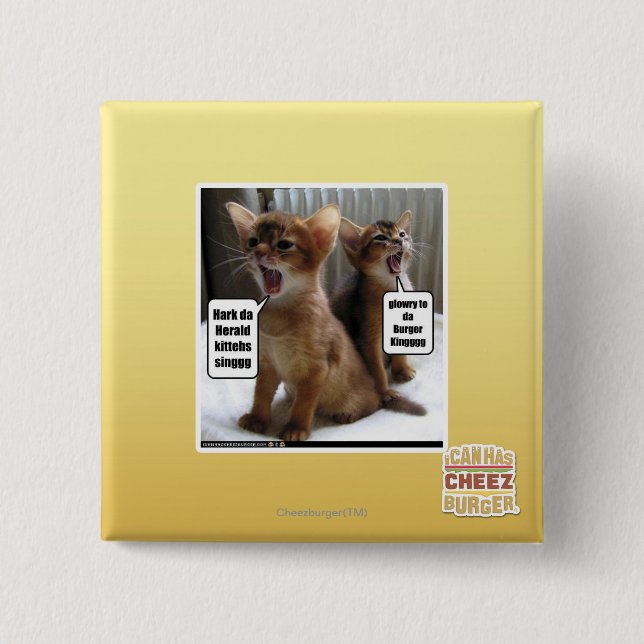 Kitteh sånger knapp (Framsida)