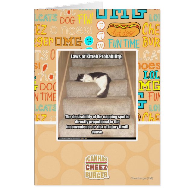 Kitteh-sannolikhetslagar Hälsningskort (Framsidan)