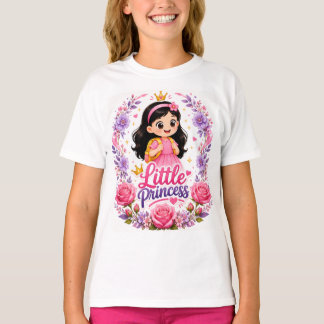 Kittel prinsessa söt barn t-shirt. t shirt