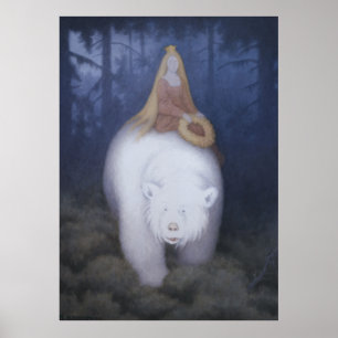 Kittelsen Kung Valemon Vitbjörn CC0818 XL Poster