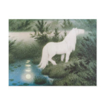 Kittelsen nacke som en vit häst CC0823