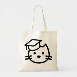 Kitten Academy Plain Logotyp Tote Tygkasse