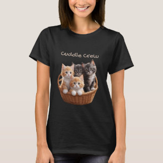 Kitten Älskare Cuddle Crew T Shirt