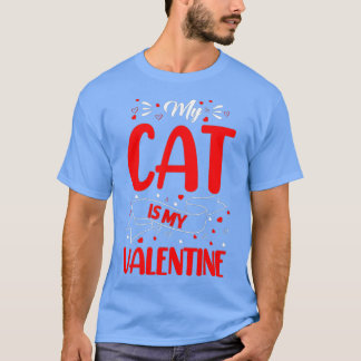 Kitten Älskare Heart min katt är min Valentine T Shirt