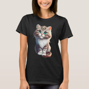 Kitten Älskare Tshirt Cute Kitten-kattgåvor till T Shirt
