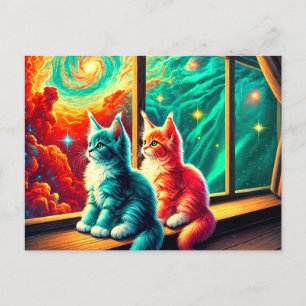 Kitten Art Vykort