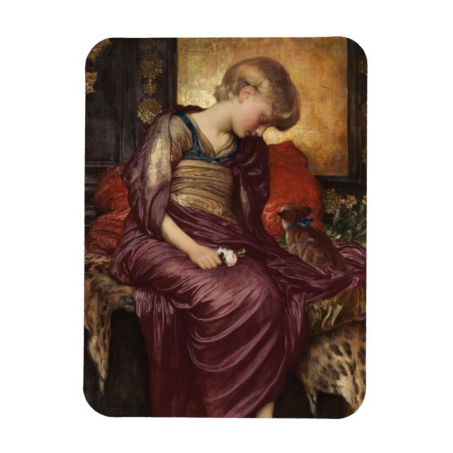 Kitten (av Frederic Leighton) Magnet (Vertikal)