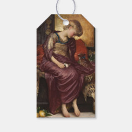 Kitten (av Frederic Leighton) Presentetikett