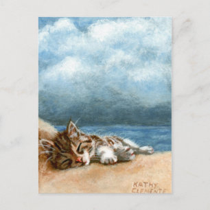 Kitten Beach Storm vykort