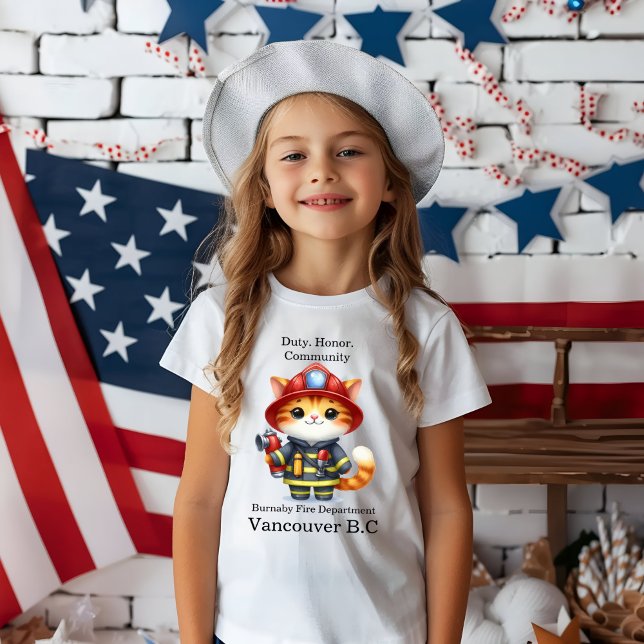 Kitten brandman redo för handling! t shirt (Skapare uppladdad)