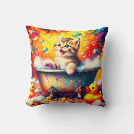 Kitten Bubble Bath Kudde