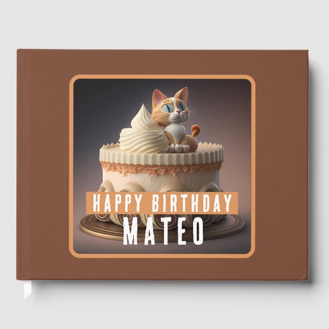 Kitten Cake - födelsedagar Gästböcker (Framsida)