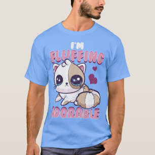 Kitten Cat Im Fluffing Adsible Cute Vintage Fade T Shirt