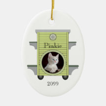 Kitten Cat Upload Photo Cat House Metall Ornament