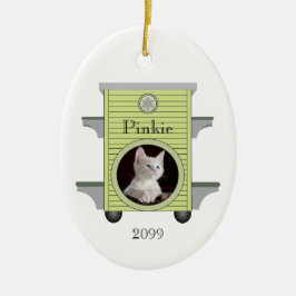 Kitten Cat Upload Photo Cat House Metall Ornament