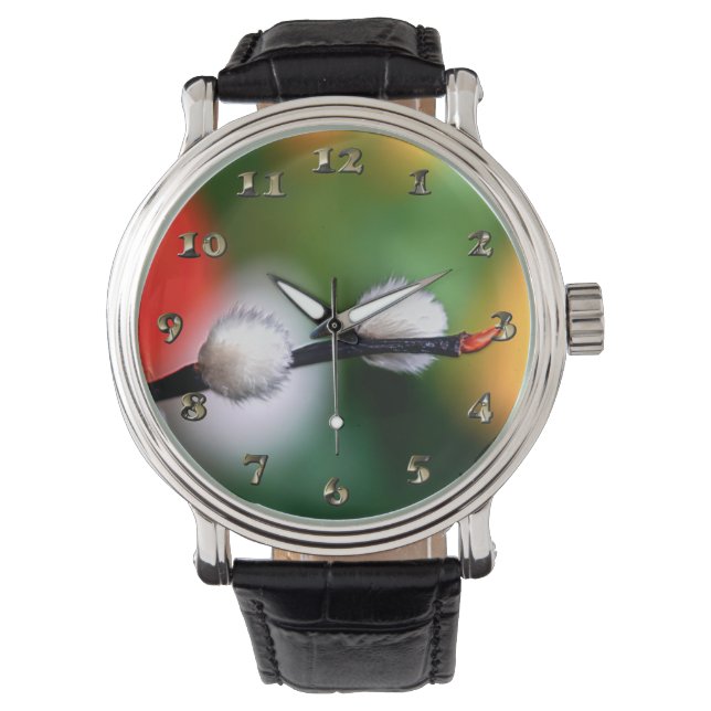 Kitten Cats Tass Flower Bloom Armbandsur (Framsida)