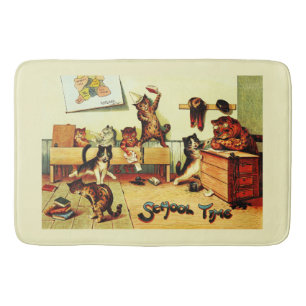 Kitten Classroom Chaos Louis Wain Badrumsmatta