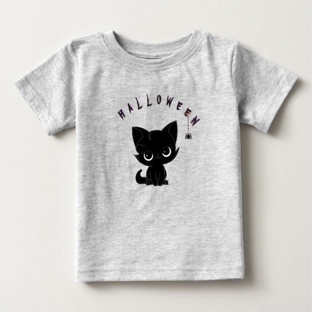 Kitten d'Halloween  T Shirt (Framsida)