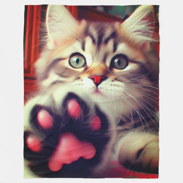 Kitten Fleecefilt (Framsidan)