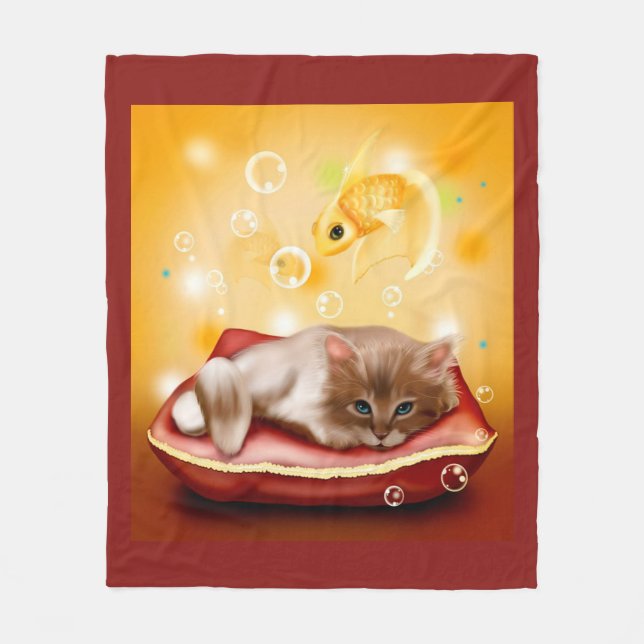 Kitten Fleecefilt (Framsidan)