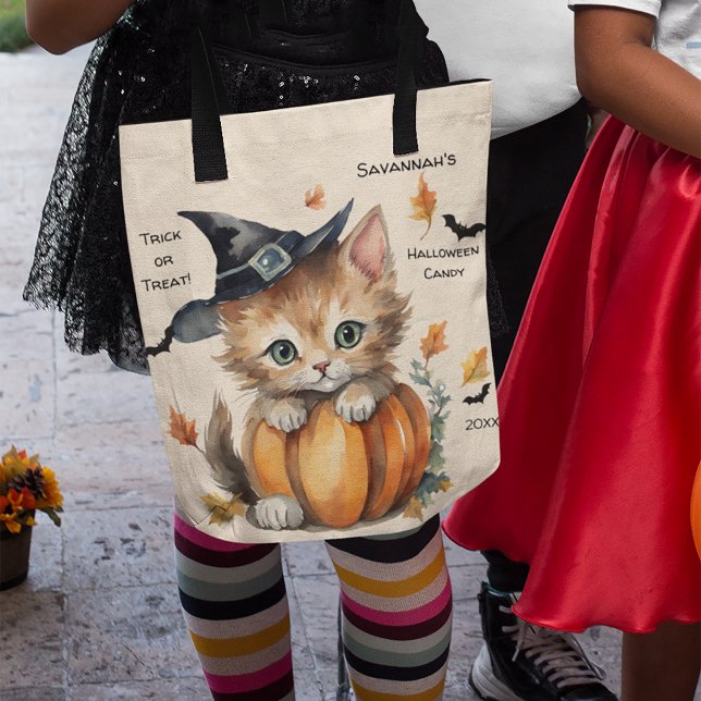 Kitten Halloween Candy Tygkasse (Skapare uppladdad)