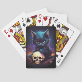 Kitten Horror Skull Casinokort