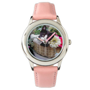 Kitten i Basket Armbandsur