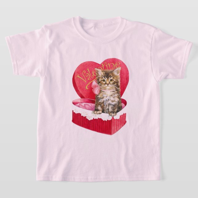 Kitten i Candy Box T Shirt (Laydown)