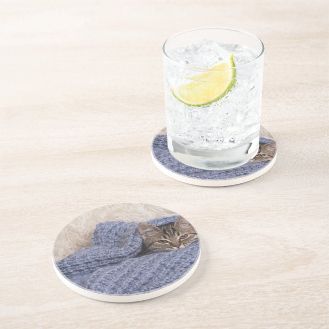 Kitten i en filt underlägg (Sidan)