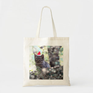 Kitten Jul Budget Tote Tygkasse