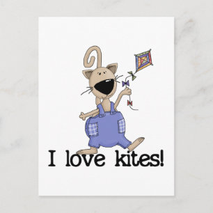 Kitten Kärlek Kites Tshirts och Gifts Vykort
