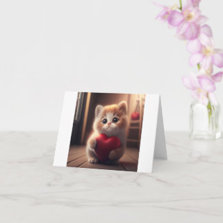 Kitten Kärlek Kort