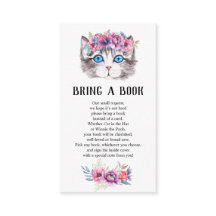 Kitten Kattunge Rosa Blommigt Bokar för Baby