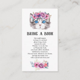 Kitten Kattunge Rosa Blommigt Bokar för Baby Tilläggskort