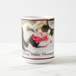 Kitten Keepsake Photo Text, Snowflake, Customize, Kaffemugg