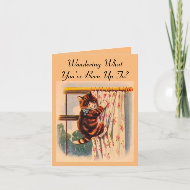 Kitten Klickar Greeting Card Kort (Framsida)