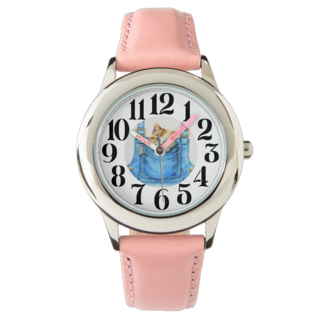 Kitten klockan armbandsur (Framsida)