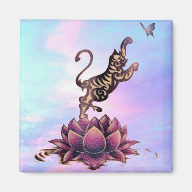 kitten lotus magnet (Framsidan)