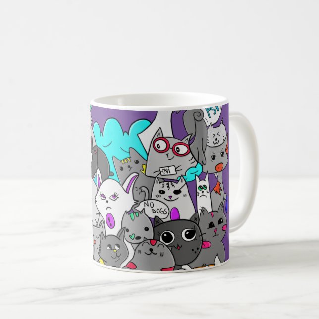 Kitten Mashup Kaffemugg (Framsida höger)