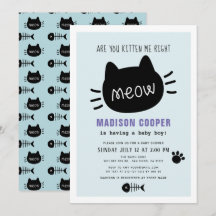 Kitten Me Höger Meow Blue Boy Shower