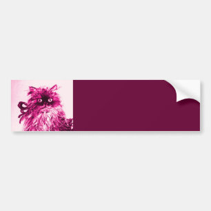 KITTEN MED RO,Rosa Fuchsia White Bildekal