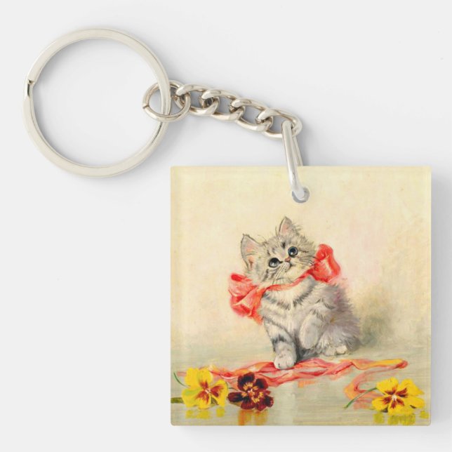 Kitten med rött band (Framsidan)