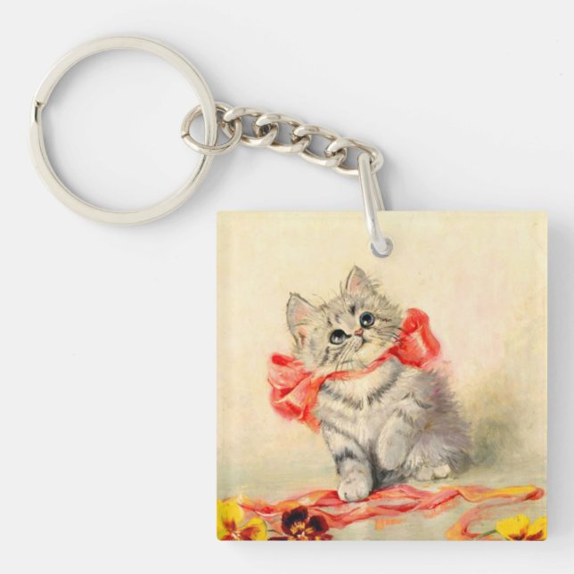 Kitten med rött band (Framsidan)