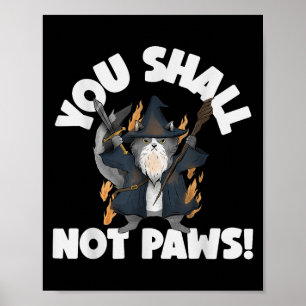 Kitten Meow Parodi Film Rolig Katt Trollkarl Du Sk Poster