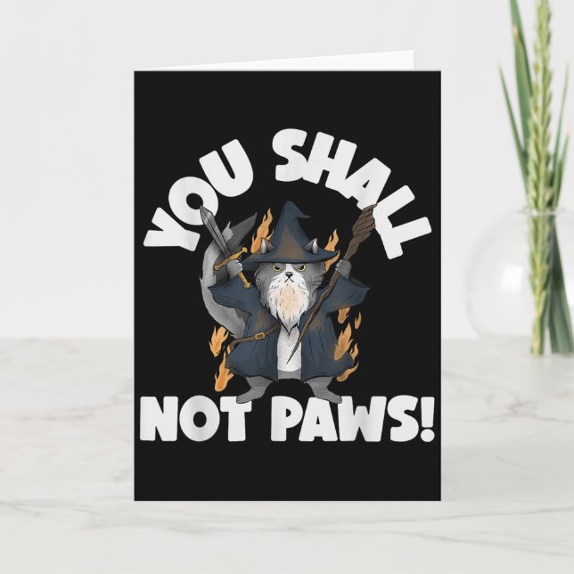 Kitten Meow Parody Movie Funny Cat Wizard You Shal Kort (Framsida)