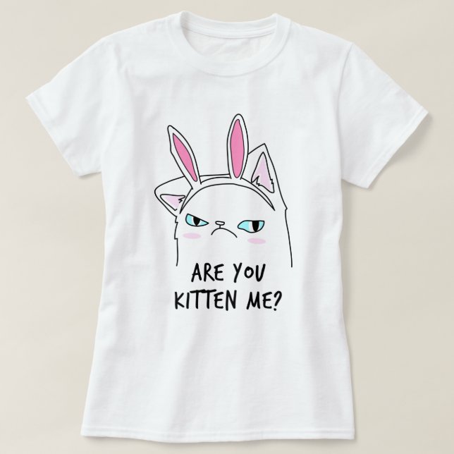 Kitten mig? T-Shirt (Design framsida)