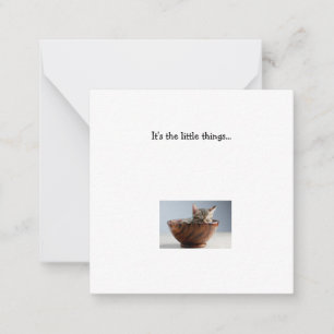 Kitten Mini Tackkort Card Anteckningskort