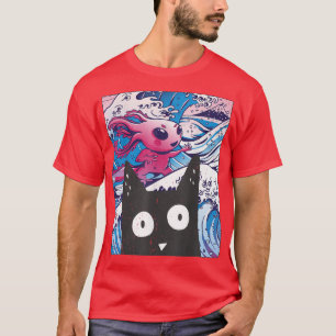 Kitten Neko Synthwave Japan 80s Manga Harajuku Ota T Shirt